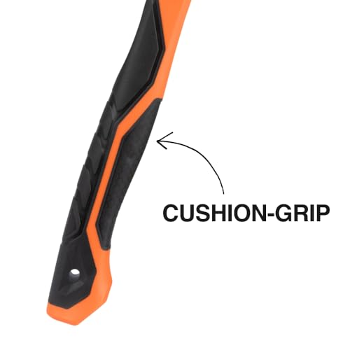 Image of Klein Tools H80918 Smooth Face Fiberglass Hammer with Straight Claw, 18-Ounce Forged Steel, Magnetic Nail Starter, and Extra-Large Squared Strike Face