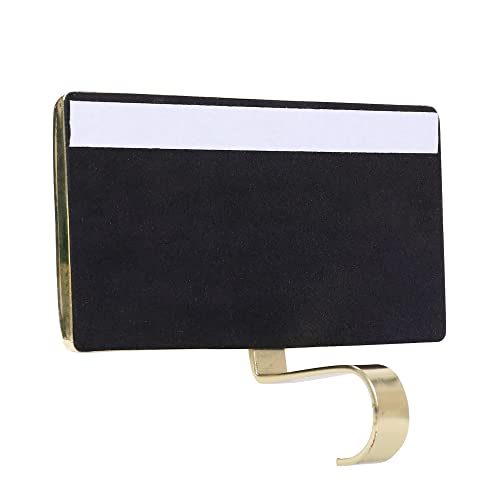 Amooca Christmas Stocking Holders Non-Slip Metal Hooks Fireplace Mantle Stocking Hanger For Christmas Party Decorations Black Gold Snowflake #TOP6