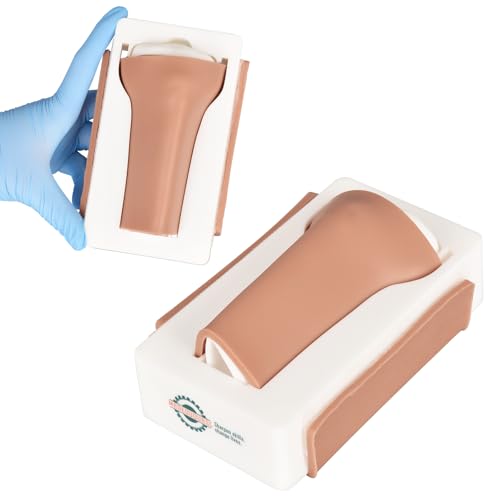 Image of Intraosseous (IO) Access Trainer with Skin Pad, Child Intraosseous (IO) Tibia Trainer, Tibial IO Bone for Medical Education
