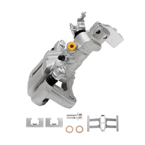 Image of Detroit Axle - Rear Right Brake Caliper for 1998-2007 Honda Accord 2004-2008 TSX Passenger Side Disc Brake Caliper w /Bracket 2005 2006 Replacement
