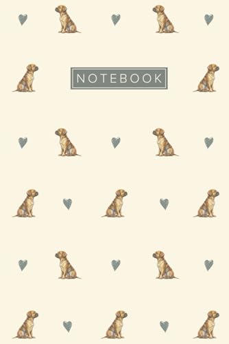Puggle Notebook: Cute Aesthetic Lined Journal for Puggle Dog Lovers