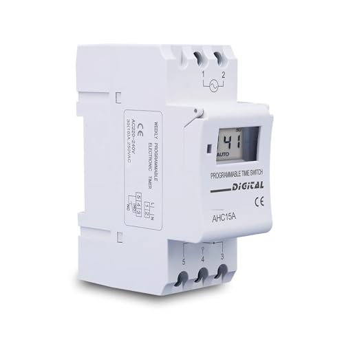 Minuteur programmable 7 jours 48V pour l'éclairage et la ventilation