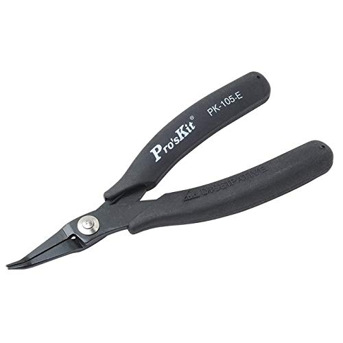 ProsKit 1PK-105-E ESD Safe Bent Nose Plier - 145mm (B0B3NDHY43) Amazon Price History, Amazon Price Tracker