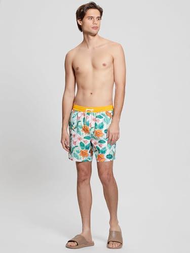 GUESS Men's Eco Medium Vintage AOP Swimtrunk2