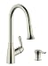 Single Handle Pull-Down Kitchen Faucet (with soap dispenser)