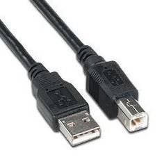 Black 25 feet (7.62 m) USB 2.0 Cable for Printer or Scanner Premium Quality