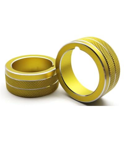 Temperature Adjustment Knob Air Conditioner Switch Knob Decorative Ring Climate Control HVAC (Speaker Ring Blue)