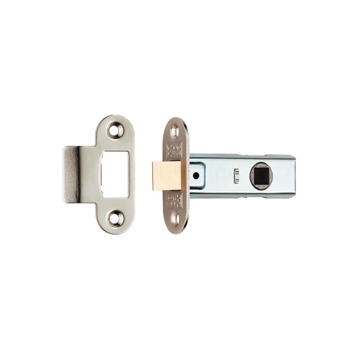 Kooples Hardware Contract Standard Tubular Latch Radius – 64mm or 76mm Internal Door Latch (Nickel Plate, 64mm)