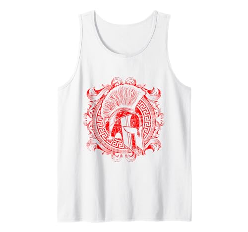 Esparta gym espartanos casco símbolo spartan Gladiador Camiseta sin Mangas