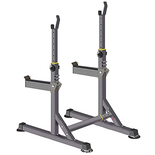 ERoomQ Squat Rack Dipping Station Barbell Rack Dip Stand Fitness Bench Press Free-Weight Racks Adjustable Heavy Duty Squat Rack Stand Power Weight Bench Support for Curl Barbell+Free-Pres