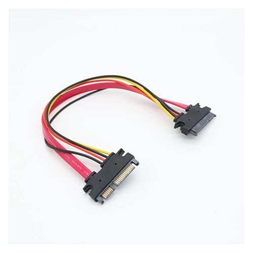 Cable Extensor SATA 3 III 22 Pin Macho a Hembra 0.3 m miniatura 6