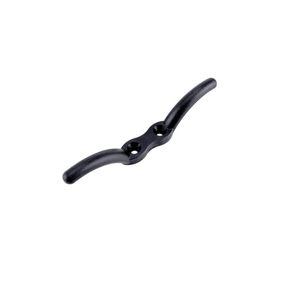 Ganchos para tacos de cubierta marina con tornillos, cuerda de lavado, polea negra para barcos, yates o aplicaciones de decoración, 110 mm, paquete de 2