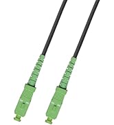 Elfcam® - 200m LWL Außenkabel/Glasfaserkabel für Außen, SC/APC auf SC/APC Stecker 5,0mm, Simplex Singlemode 9/125um OS2 Patchkabel