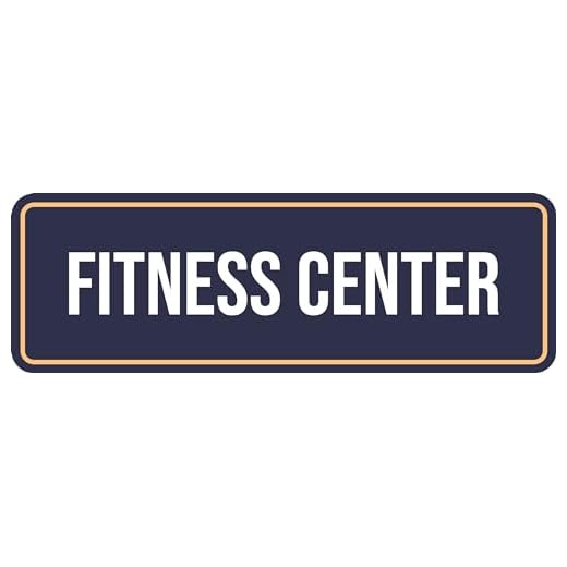Standard Plus Fitness Center Door or Wall Sign | Hospitality & Gym Signage - Large