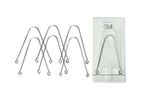 Image of Fibres India Steel Tongue Cleaner, Kids & Adults, Pack of 6 | Ergonomic Handle, Combats Bad Breath, Enhances Oral Hygiene, Improved Oral Health