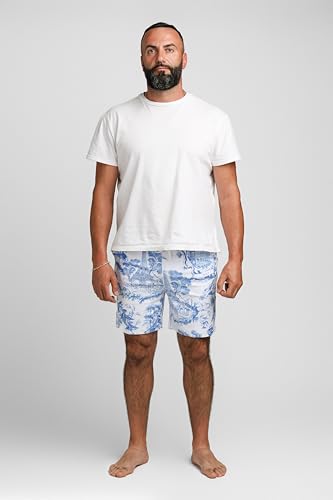 Zack & Gio Designs Mens Graphic Swim Trunks Bathing Suit - Swimwear Shorts for Beach, Pool or Casual Wear – Travel The World 5