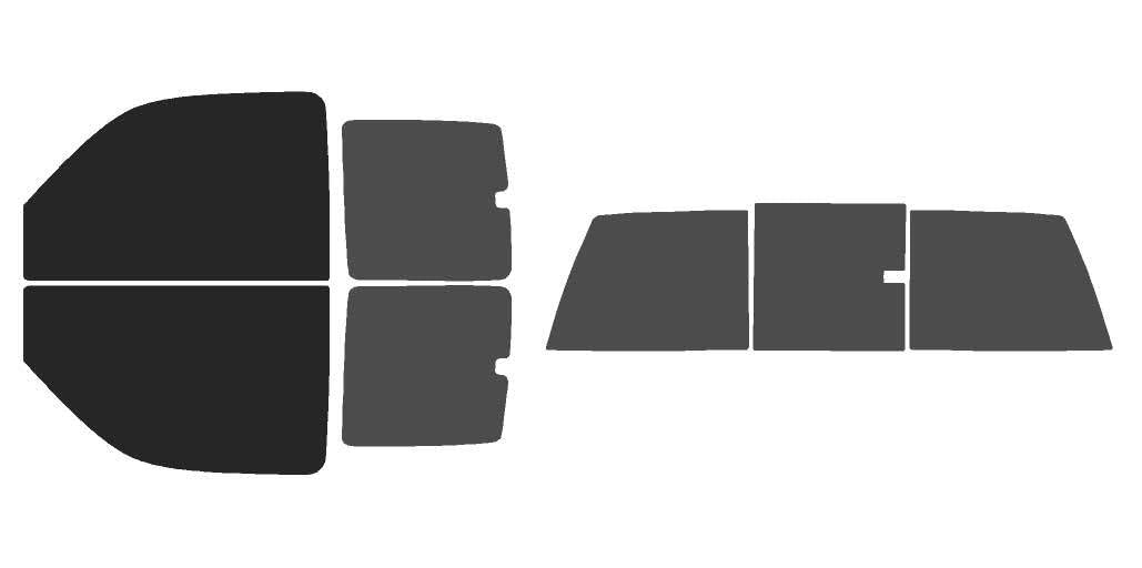 The Tint Effect Precut Window Tint Kit Compatible with Chevrolet Silverado 1500 Extended Cab Truck (1999-2006) &amp; (2007 Classic)(Full Truck 15% Front / 30% Rear and 3 piece Slider) Automotive Film