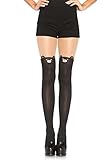 Leg Avenue Womens Opaque Black Bear Tights