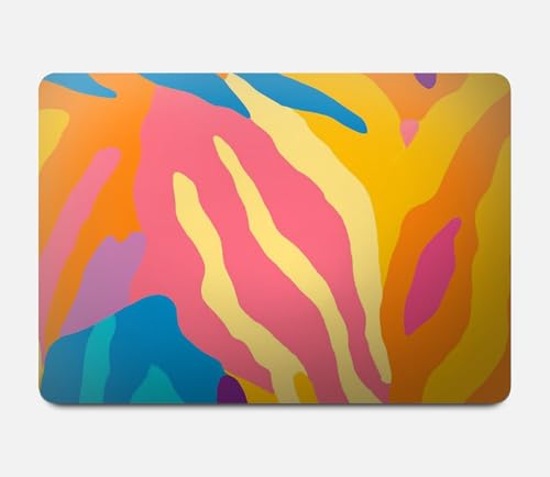 Coque MacBook Pro 14 motif zèbre multicolore en polycarbonate durable - 2