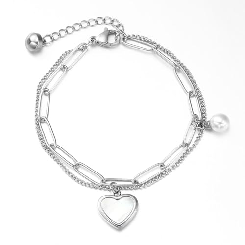 Emibele P723314169620 Heart Charm Bracelet thumb #7