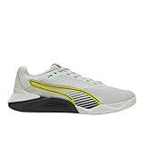 Puma Mens Fuse 4.0 Cross Training Shoes Cool Light Gray/Puma Black/Lux Lime 8.5 Medium