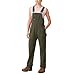 Dickies womens Women's Relaxed Fit Overalls Bib Shortalls, Rinsed Moss Green, Medium US