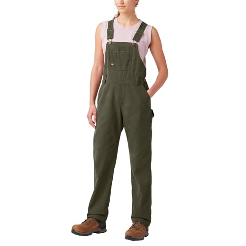 Dickies Womens Relaxed Fit Overalls Bib Shortalls,...