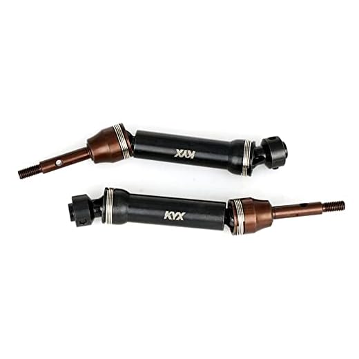 KYX Racing Hardened Steel Rear CVD Drive Shafts Driveshafts Left Right Upgrades Parts Accessories for RC Crawler Car Traxxas 1/10 Drag Slash 1967 Chevrolet C10