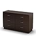 South Shore Logik Collection Double Dresser, Chocolate