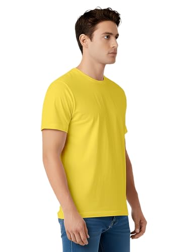 Image of 100% PIMA Cotton T Shirt for Man | Premium Men T-Shirts Regular Fit | Half Sleeve Round Neck Cotton Tshirt for Man | Mens Tees Made for Indian Climate | Available in 10 Colours