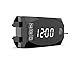 Houkiper Misuratori Display Digitale a Led Per Moto, 3 in 1 Voltmetro Orologio Termometro Indicatore Pannello Misuratore 12v