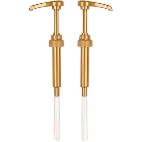 Gold Coffee Syrup Pump for Liter Bottles