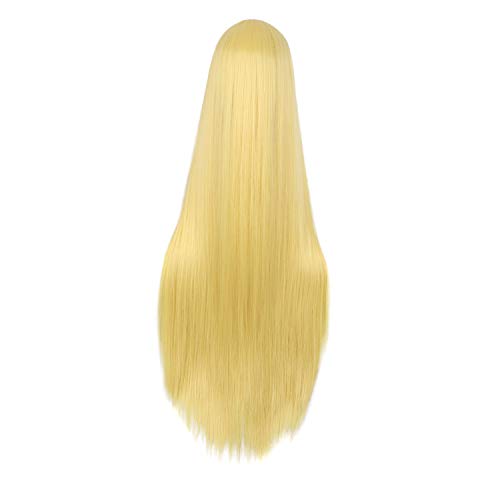 Image of MapofBeauty 40 Inch /100cm Fashion Straight Long Costume Anime Cosplay Wig (Blonde)