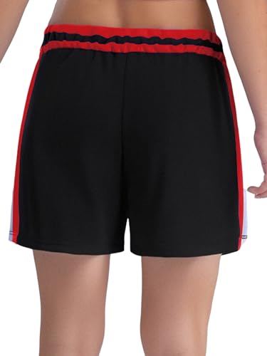 Kids Boys Girls Tear Away Basketball Shorts Loose Fit Side Button Athletic Running Gym Shorts4