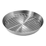 Backform- und Bratblech-Set mit integriertem Kühlgitter zum Backen von Kuchen, Braten von Truthahn, Geflügel und Gemüse, verschiedene Größen für Küche, Grillen und Backofen (24 cm)