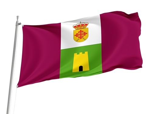 Bandera Del Orgullo Higuera De Calatrava, Jaén Spain Province Pride Flag Lavable Garden Flag Clásico Banderas Premium Para Patio Jardin Festival 90X152CM