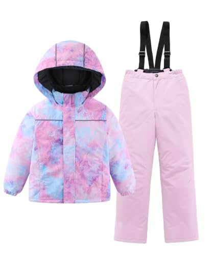 Image of Hiheart Boys Girls Winter Ski Jacket & Pants Set 2-Piece Snowsuit