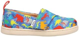 TOMS Toddler Boys Alpargata Blue Dino Graphic Slip On Flats Casual - Blue - Size 5 M | Image 2