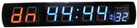 Large LED Interval Timer Multiple Function Clock for Fintness Support Intervals Setting, Stopwatch,Countdown/up and Regular Clock Function, IR Remote Control