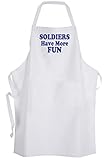 Soldiers Have More Fun – Adult Size Apron - Army Officer Military