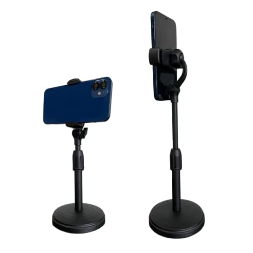 Suporte de Mesa Para Celular 360 graus Ajustável Articulado NO2PROBLEMS Universal Escritório Live Reunião Base Resistente e Pesada Universal