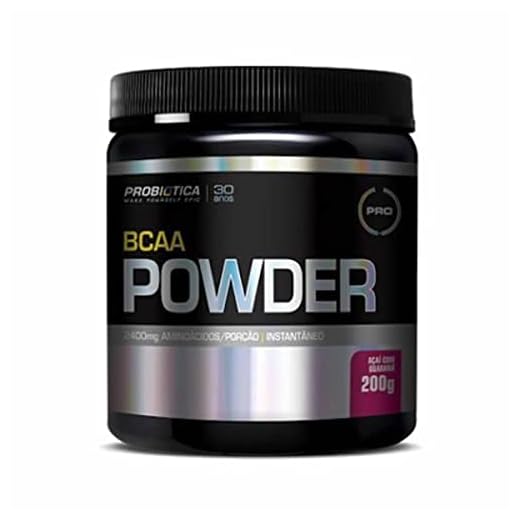 BCAA Powder (200g) - Nova Fórmula - Sabor Guaraná c/Açaí, Probiótica
