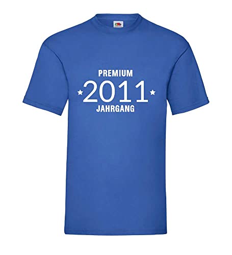 T-shirt homme bleu de qualité supérieure grande taille XXXL en coton basique