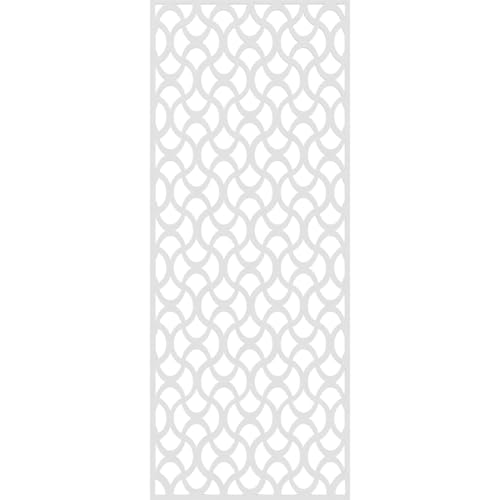 Image of 33 3 /8 inchW x 84 3 /8 inchH x 3 /8 inchT Resort Decorative Fretwork Wall Panels in Architectural Grade PVC