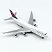 WngAur Airplane Model, Delta 747 Aircraft Die-cast Metal Planes Suitable for Collection and Desktop Decor
