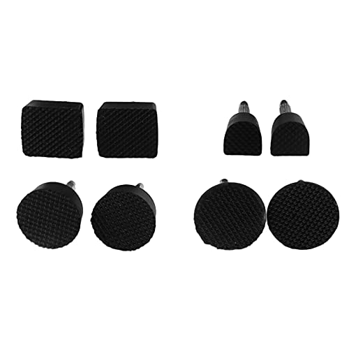 Hapivida Puntas de Repuesto para Tacones Altos Tacos de Punta de Goma de Plástico Negro para Tacones Altos 4 Tamaños Diferentes Reemplazo de Estilete para Mujeres Y Mujeres