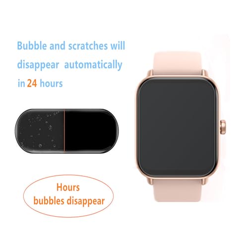 Aemus Screen Protector For IDW13 / IDW15 / IDW19 Smart Watch 1.8" (6 PACK) Full Coverage Clear TPU Film Compatible for aeac/Fitpolo/Quican SmartWatch