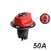 Heavy Duty DC 32V Battery Disconnect Switch, Power Cut Off Isolator, 50A-300A Rating, Red and Black, for Car, Motorcycle, Truck, Boat (50A not Removable)