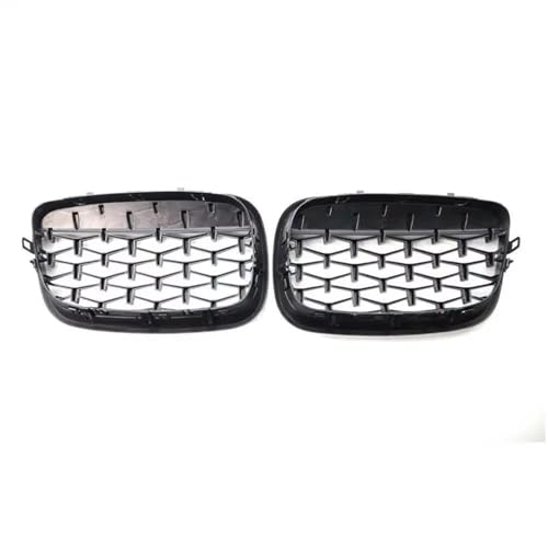 Parrilla delantera negra y cromada para X5 E70 y X6 E71 modelos de 2007 a 2013 6