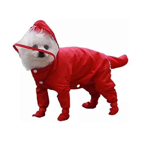 ZNZT Dog Clothes Dog Raincoat Waterproof Clothing Rain Jacket Cover